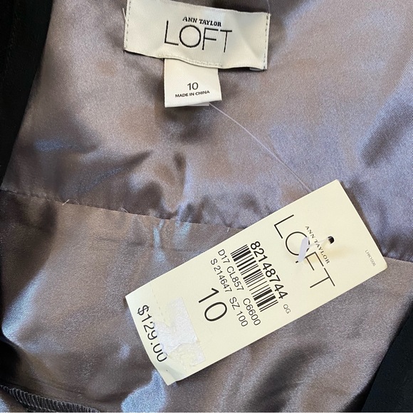 NWT Ann Taylor Loft Black Lace Cocktail Dress - Picture 5 of 6